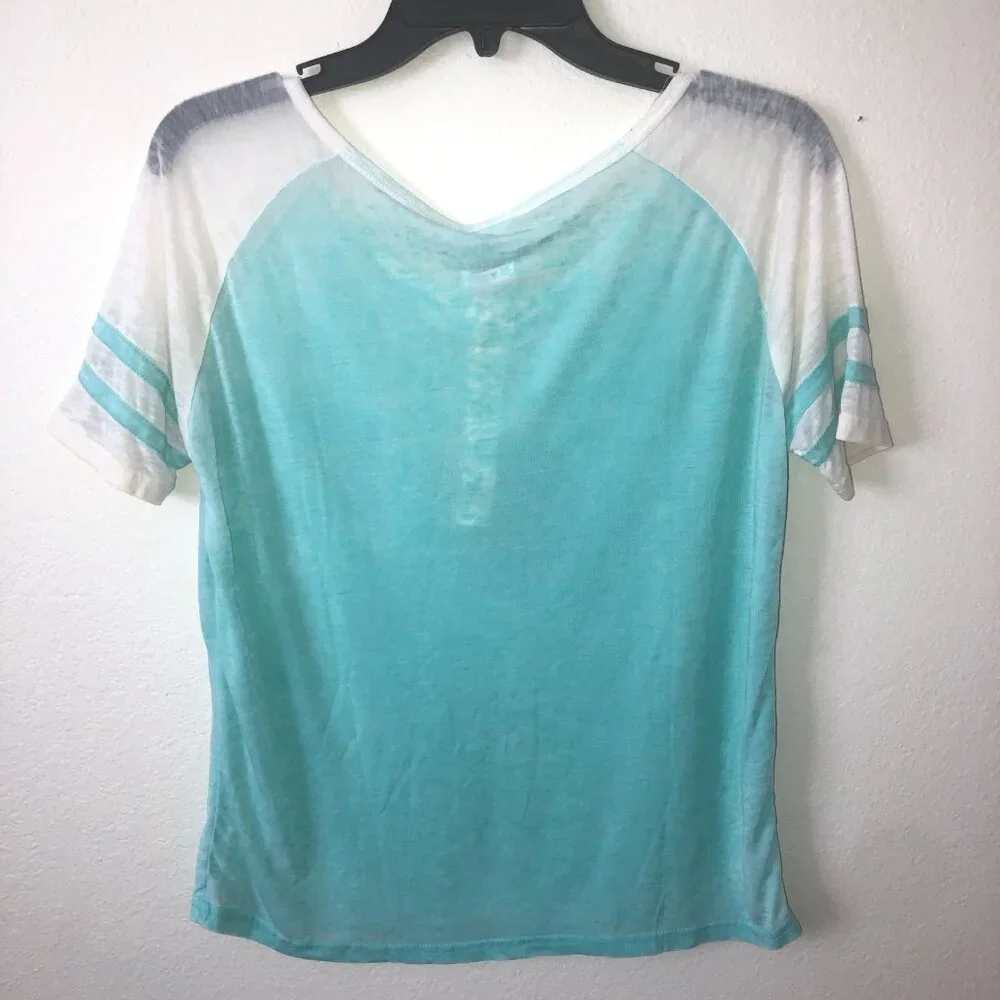 🌞 NWT Exist Burnout Tee Tshirt Women Seafoam Size Large 🌞 4/$20 Deal! 🌞 - Picture 4 of 4